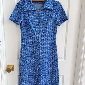 Vintage blue floral Dress